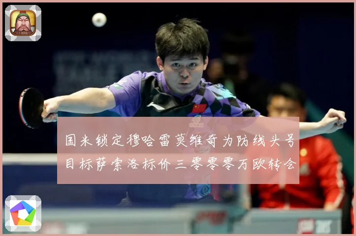 国米锁定穆哈雷莫维奇为防线头号目标萨索洛标价三零零零万欧转会战术观察